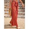 Women's casual pants loose solid color wide-leg pants