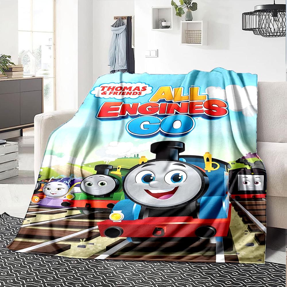 1pc Thomas Friends Spills Thrills flannel Blanket for Super Soft Cute Comfort Blanket for Travel Bedding Couch Sofa Blanket Y73018