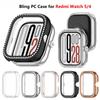 Bling PC-Gehäuse für Xiaomi Redmi Watch 5 5eSIM Kristall Stoßfänger Schutzrahmen Schale Abdeckung für Redmi Watch 4 Zubehör(Kein Bildschirm)