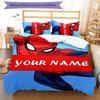 3pcs Spider Man1 Cover Set - Personalized Name, HD Printed Bedding with 1 Cover and 2 Pillowcases - Perfect for Home Decor, Easy Care