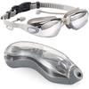 Professional Competition Swim Goggles Silicone PC Lens Anti-Fog Waterproof UV Protection Wide View Adjustable Lightweight