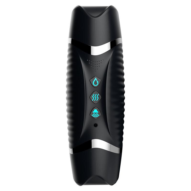 Automatic Heating Vibrating Male Masturbator Realistic Vagina Mouth Oral Blowjob Dual Channel Pocket Pussy Men Masturbation Cup