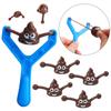 5 Pièces Jouets Amusants d'Éjection de Caca Enfants Catapulte Créative Fausse Caca Lance-Pierre Jouet Adulte Enfants Soulagement du Stress Jouet Collant Caca Jeu