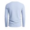 T-shirt Estiva da Uomo a Manica Lunga Scollo a V Cotone Lino Ampia Casual Base Monocolore Magliette Top Traspiranti
