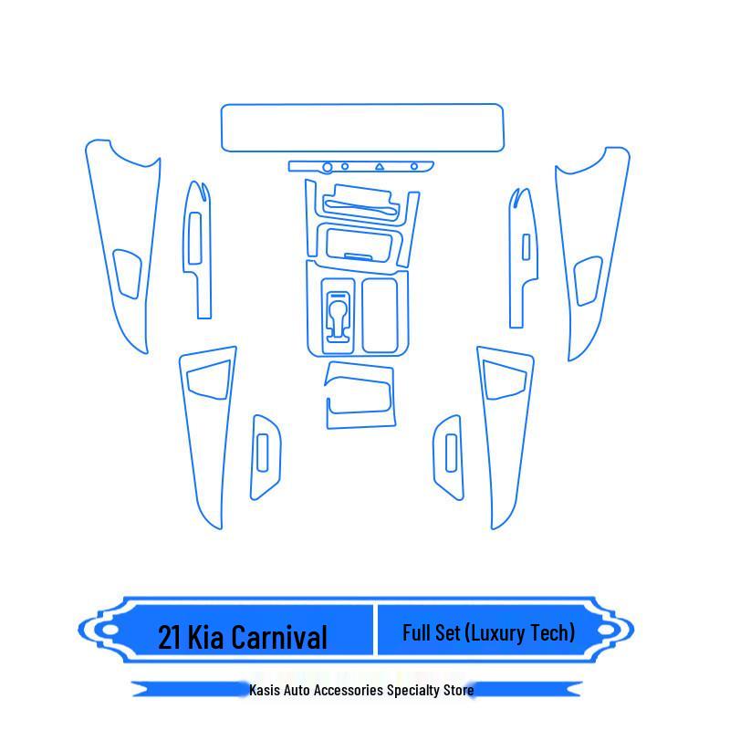 21st Gen Kia Carnival Navigation Screen Protector TPU Film