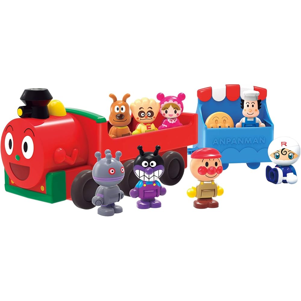 Bandai Anpanman First House Doll Set with SL Man and 8 Friends for Ages 2 and Up