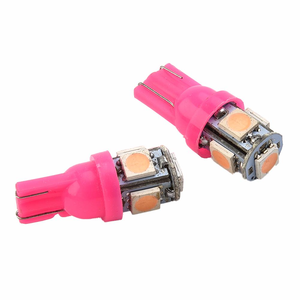 Instrument LED Bulbs Kit Light Purple T10 194 10Pcs