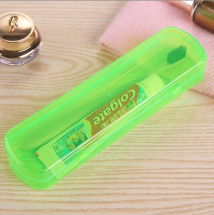 Creative Candy Color Transparent Toothbrush/Pencil Case - Washable & Protective