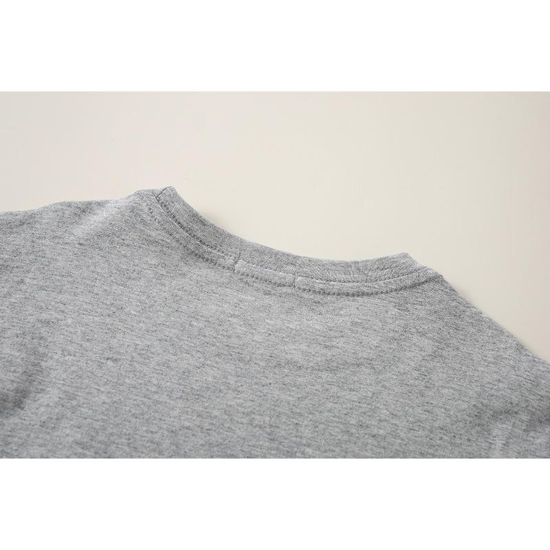 Winter Korean Style Girls' Candy Long Sleeve Cotton Base Shirt Children's Clothing All-Match Candy Basic Boys' Round Neck T-shirt