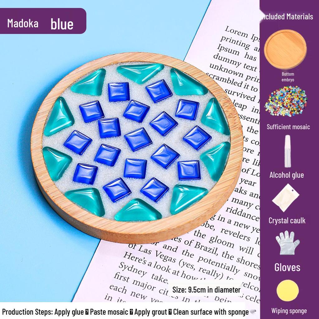 DIY Mosaic Coaster Craft Kit for Kids - Patchwork Creative Art