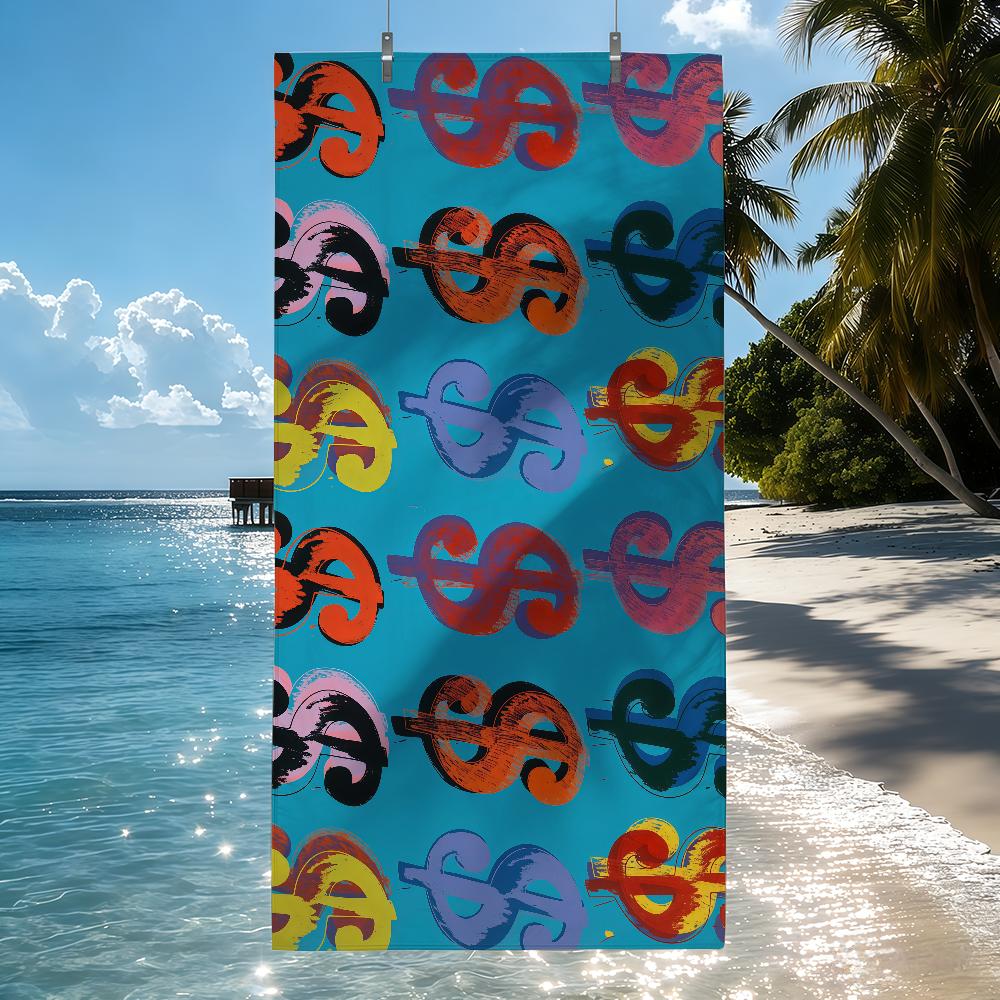 A-Andy W-Warhol ART Towel Quick Drying Beach Towels Are Suitable For Swimming Pools Camping Yoga And The Gym