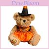 Halloween Teddy Bear Plush Toy With Witch Hat For Holiday Decor And Gifts