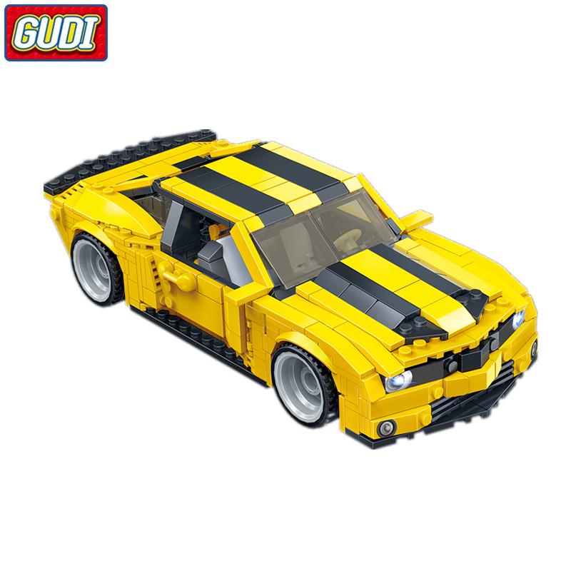 DIY Assembling 267PCS Transforming Robot Car Building Bricks Puzzles Kits