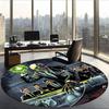 Megadeth (5) Runder Büroteppich Dekorativer Bodenteppich für Büro Schlafzimmer Wohnzimmer und Wohnbereich