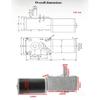 5840-31ZY Turbo1pz Encoder a Vite Micro Motore DC Riduttore Autobloccante Controllo Velocità Piccolo Motore 12V24V