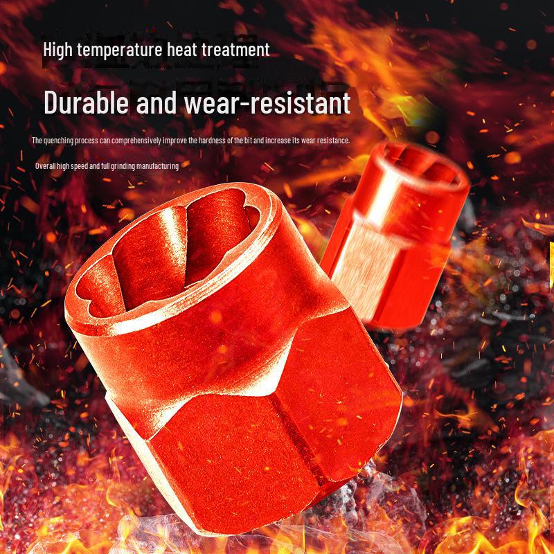 14-Piece Industrial-Grade High Torque Screw & Nut Extractor with Reverse Tooth Design