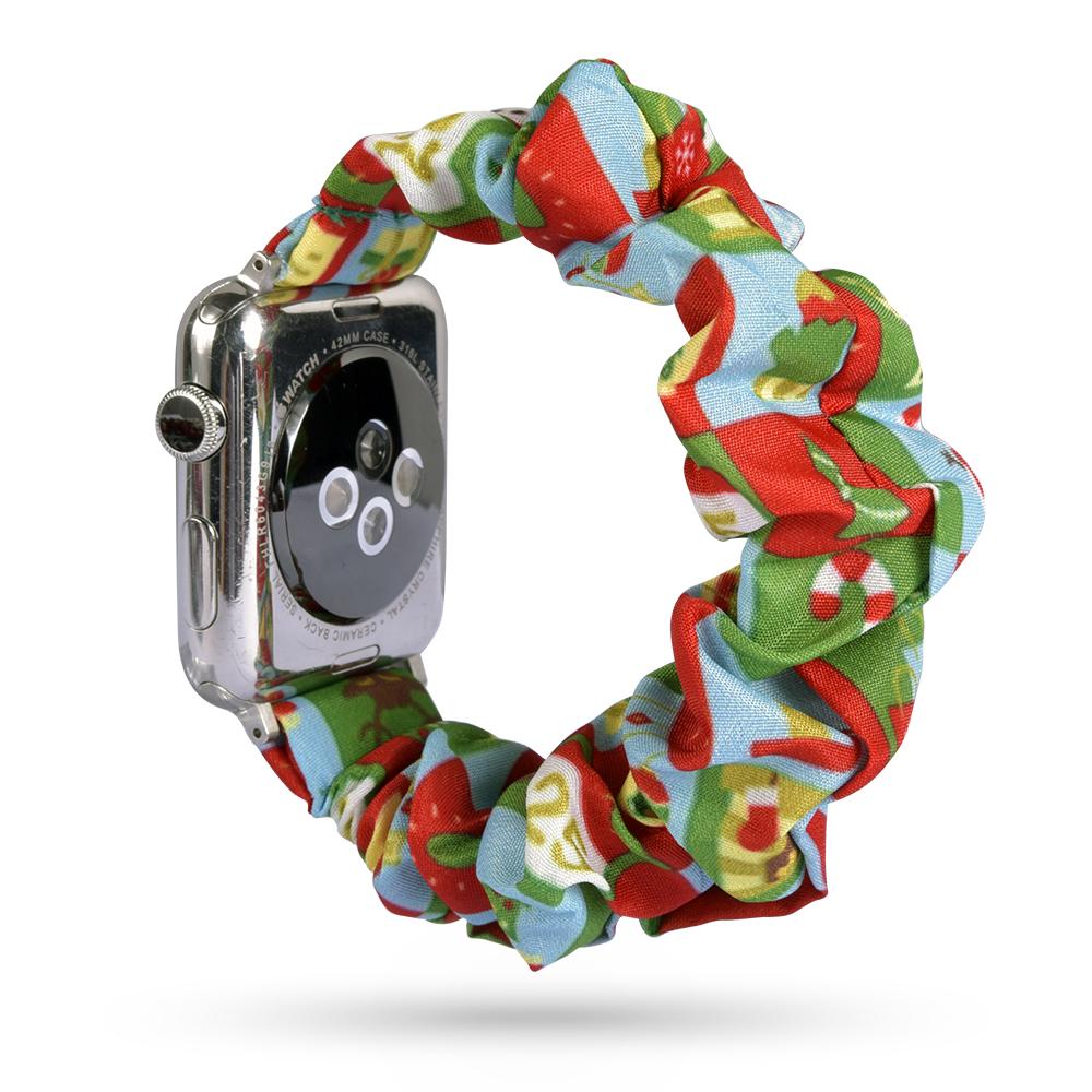 Scrunchie Strap for apple watch band 44mm 40mm 45mm 41mm 38mm 42mm 49mm correa bracelet iwatch series 4 5 6 3 SE 7 8 9 ultra 2