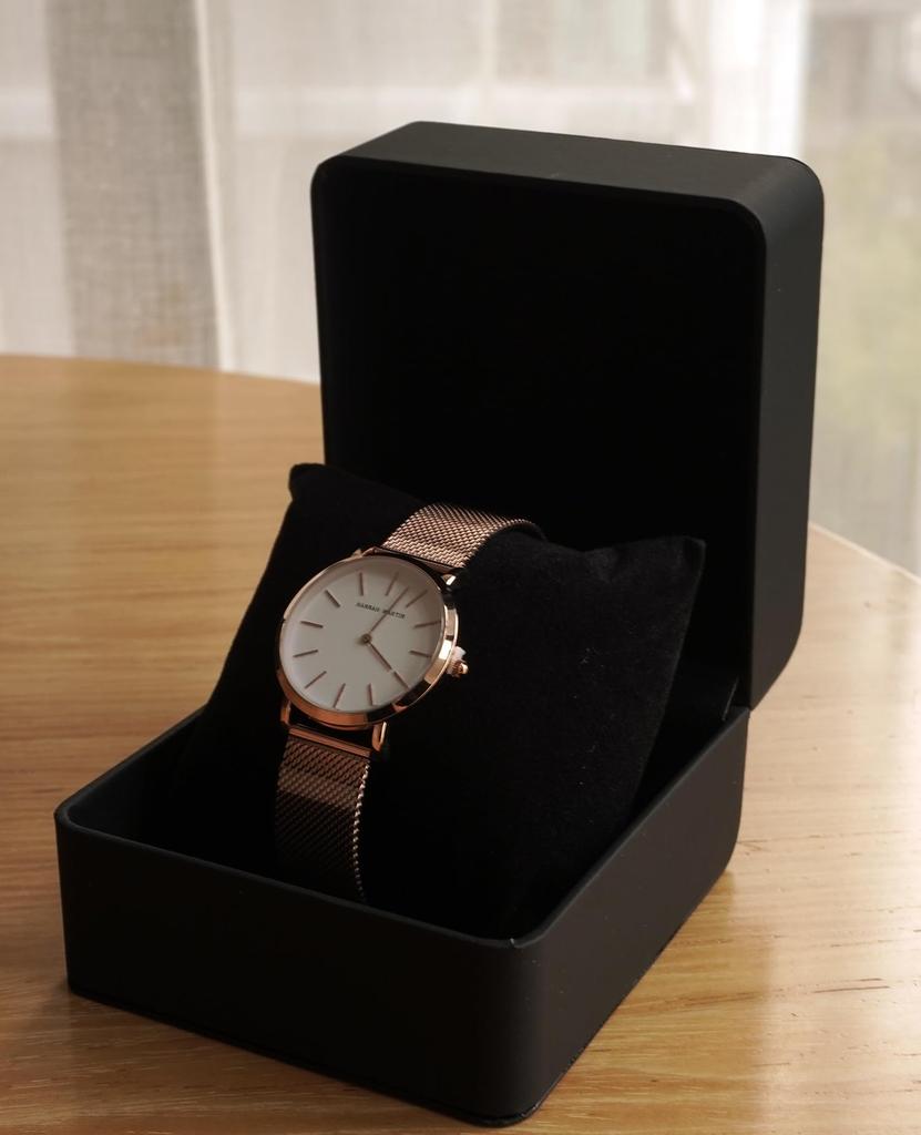 Hannah Martin Watch Gift Gold and Includes a Watch and Gift Wrapping Available Women's Set, White, Women's Bracelet,