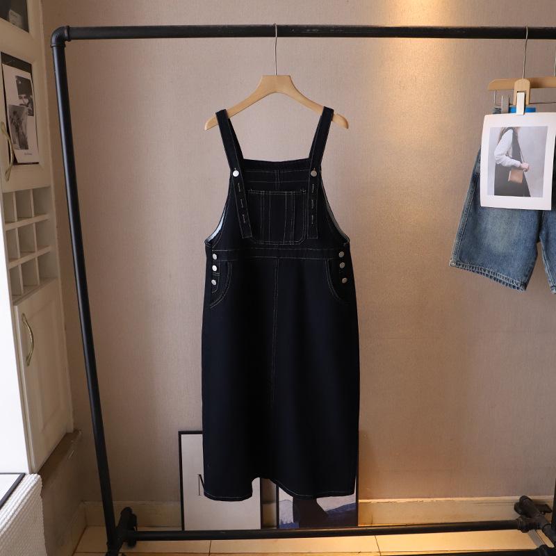 

Женский джинсовый сарафан в корейском стиле, весна/лето 2025, свободного кроя, омолаживающий One Size