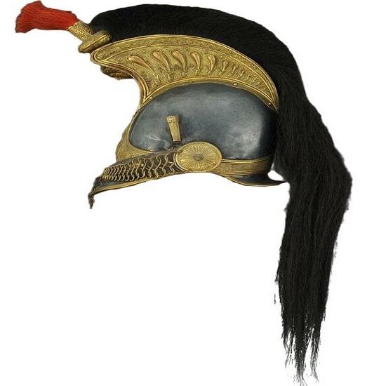 Kask ze skóry naturalnej Klasyczny wojskowy przedmiot kolekcjonerski Kapelusz z XIX wieku Prezent kolekcjonerski dla entuzjasty historii