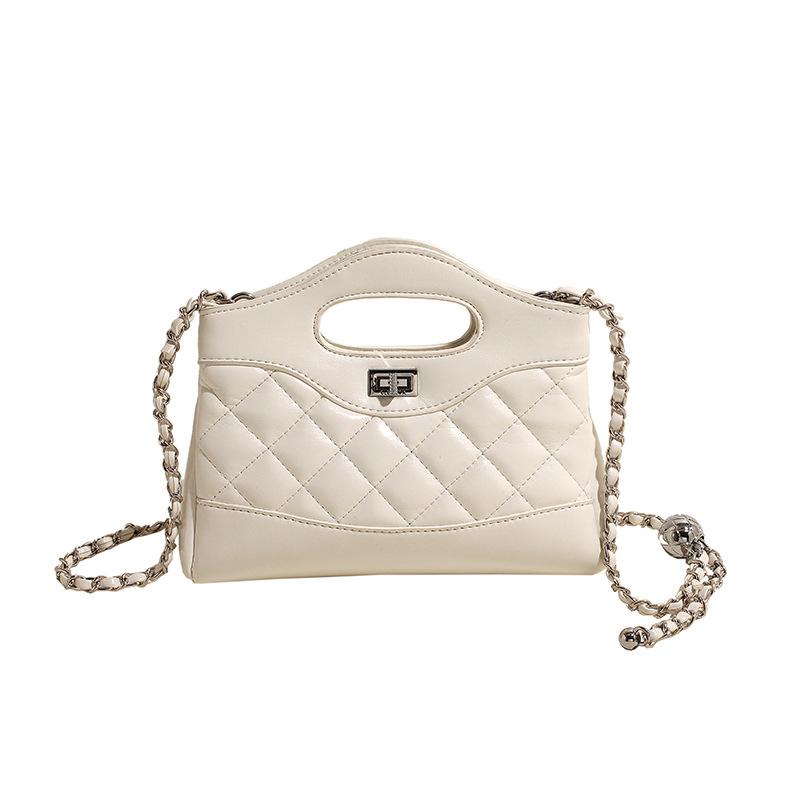 Temperament Versatile Portable Small Square Bag Casual Versatile Premium Sense Rhombus Chain Crossbody Bag