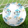 Messi Größe 5 Fußball, bunt, für alle Altersgruppen geeignet, maschinengenäht, PVC-Material, Wettkampfqualität, langlebig und hoher Rückprall