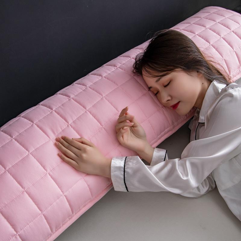 Cotton Padded Long Pillowcase Waterproof Pillowcase for Two People Thickened and Lengthened By 1.2 Meters 1.5M1.8 Household Long Pillowcase
