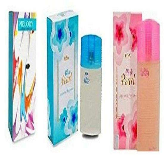 

Riya Pink Pearl Blue Pearl & Melody Combo Pack Of 3 Perfume & 30ml Each