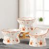 Ceramic Dogs Snack Water Bowls Elevated Pet Drinking Eating Feeders  Protect Pet's Spine