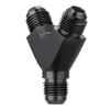 AN4 AN6 AN8 AN10 Y Adapter Block Male Thread Fuel Hose Fitting Adapter Tee Fluid Oil Pipe Air Line Joint Universal Aluminium