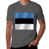 Estonia Flag Tshirt Daily Casual Short Sleeve Tee Shirt