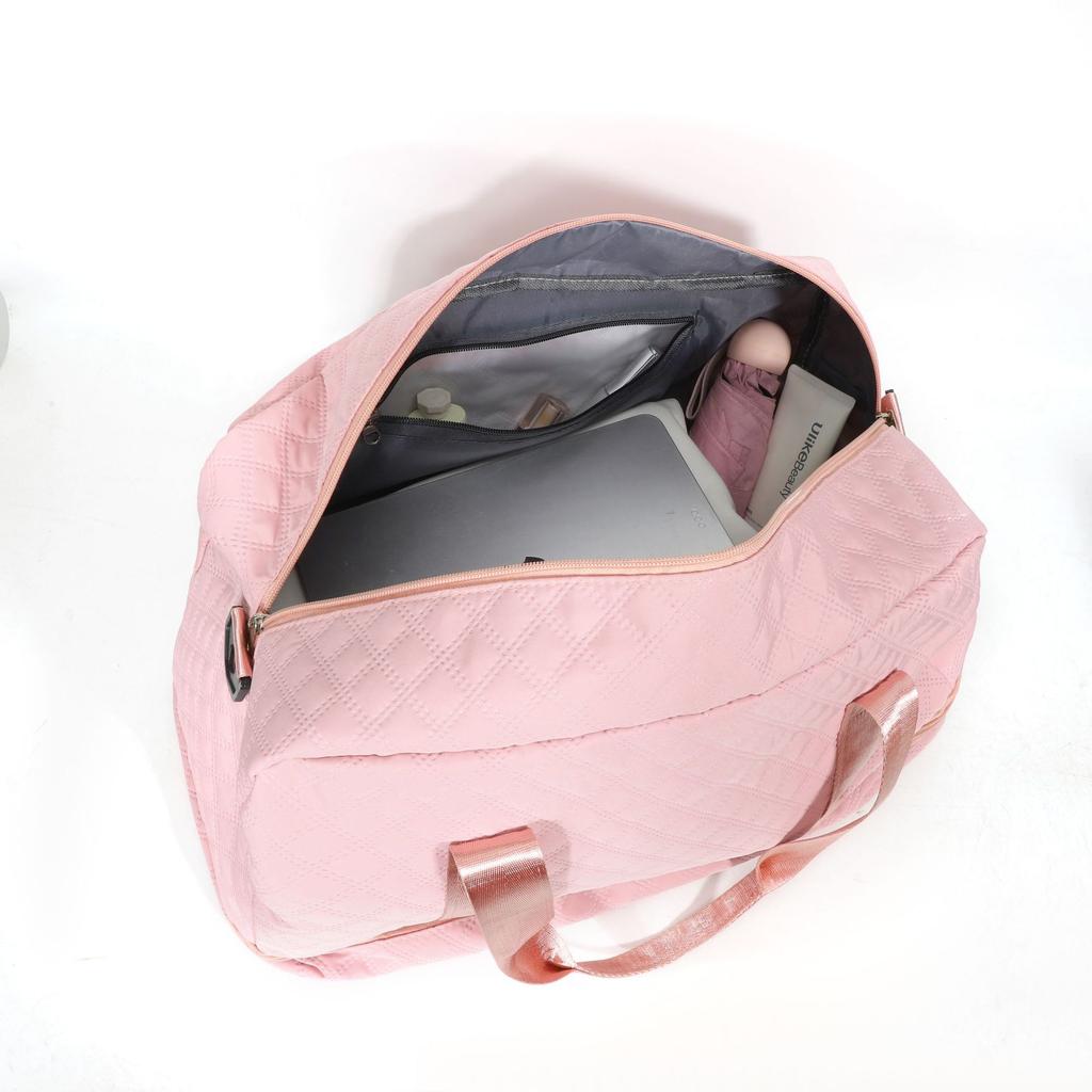 Rhombus Travel Bag Duffel Bag Short-distance Maternity Accommodation Fitness Swimming Storage Bag Portable Independent Shoe Space Bag