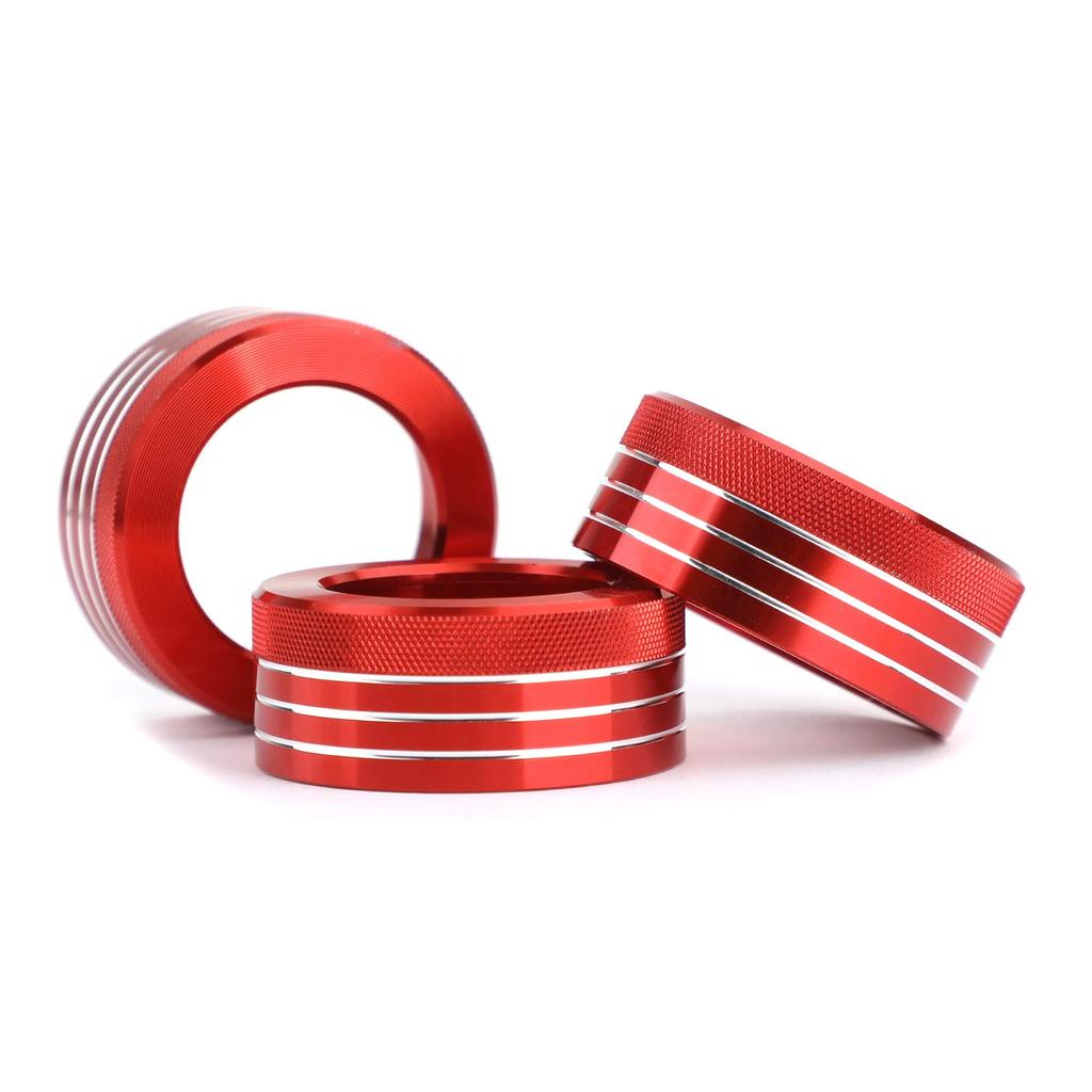 Bruce & Shark Car Air Conditioner Switch Knob Ring AC Knob Cover for BRZ Toyota 86 Car Red Switch Cover