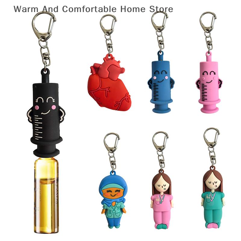 Medical Shape Ampoule Bottle Opener Nurse Doctor Special Rubber Syringe Cutter Bottle Opener Keychain Two-in-one Multifunctional