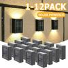 1-12PCS Solar Lamp Outdoor LED Lights IP65 Waterproof for Garden Decoration Balcony Yard Street Wall Decor Lamps Gardening Light