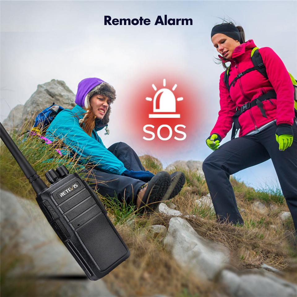 Rt21v Vhf Walkie Talkie 2w Große Reichweite Lizenzfrei Vhf Radio Murs 5 Kanäle USB-Ladegerät Zweiwegradio für Outdoor-Aktivitäten Alarm Vox