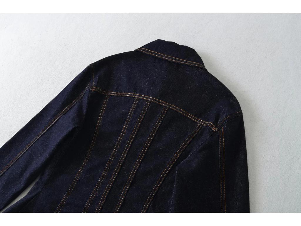 American Retro Slim Fit Denim Shirt Jacket