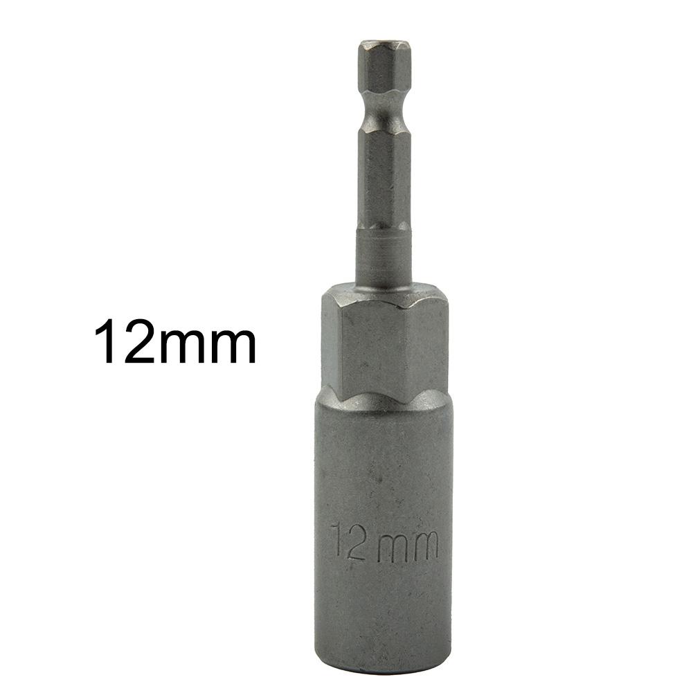 80mm Length Hex Sockets Nut Driver Drill Bits Drive Socket Adapter