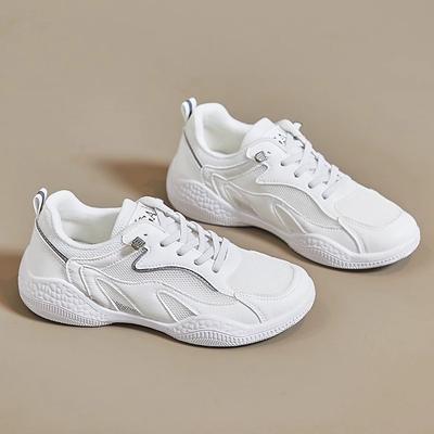 Summer New Mesh Shoes Breathable Mesh Hollow White Shoes Women's Versatile Soft Sole Bag Head Casual Sports Sandals