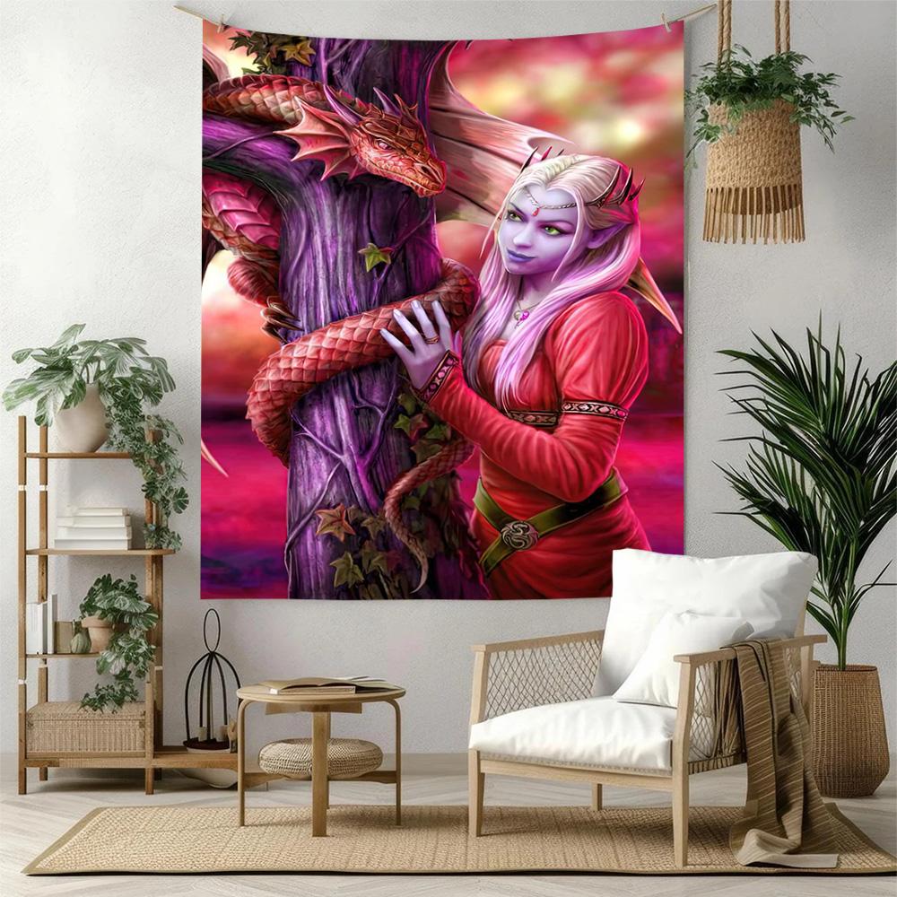 Gothic Style Wall Decor Tapestry Art For Pet Memorial Birthdaywedding Party Backdrop Family Gift