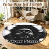 Round Rug Custom NameThe Weeknd Pattern Non Slip Carpet Home Floor Decor