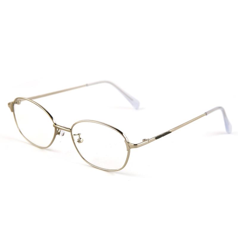 Fashion metal oval anti-blue reading glasses femininity watch mobile phone anti-fatigue high definition reading glasses men