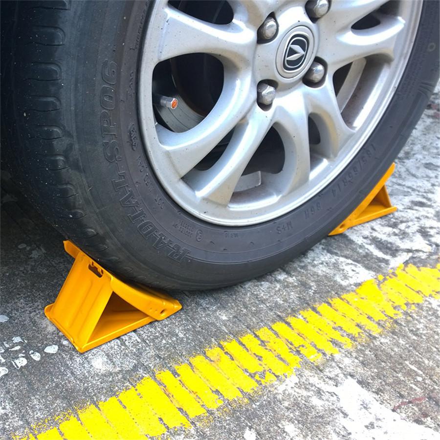 New Antislip Vehicle Car Truck Wheel Tire Chock Stop Block Slope Anti-slip Black