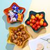Fünfzackiger Stern Obstteller Lebensmittelqualität Kunststoff Mehrzweck Snack Obst Nuss Lebensmittel Serviertablett Schüssel Geschirrhalter Küchenwerkzeuge