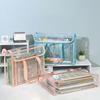 Multifunctional File Folder Bag Transparent Stationery Organizer Pouch  School Office Supplies