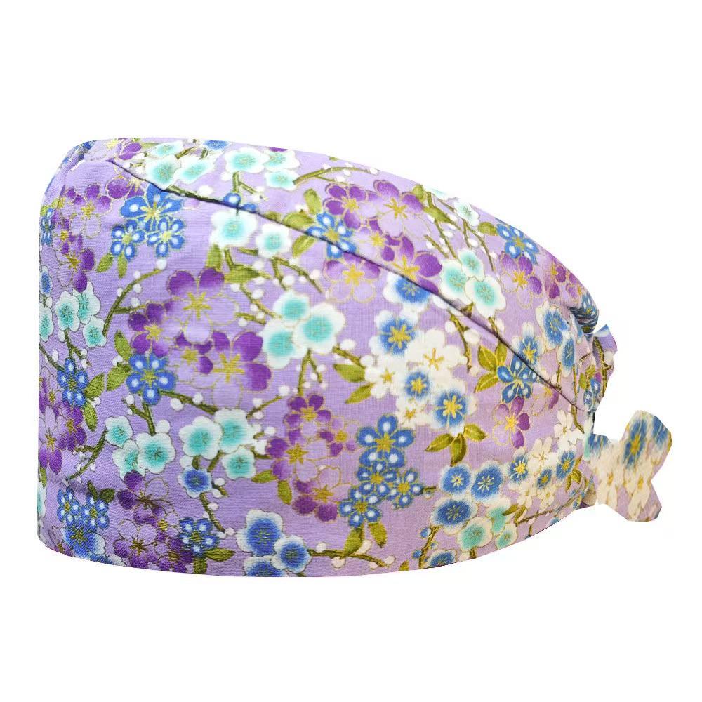 Cartoon Print Spa & Nurse Surgical Cap