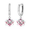 Hoop Earring Copper Metal Pendientes Pansy Butterfly Lotus Sunflower Designed For Woman Authentic Original Earring Trendy Fashion High Quality Fine