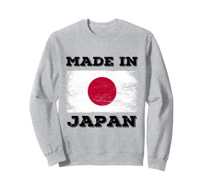 Hergestellt in Japan mit Japanflagge, Neuheitsgrafik, Cooles Design, Sweatshirt