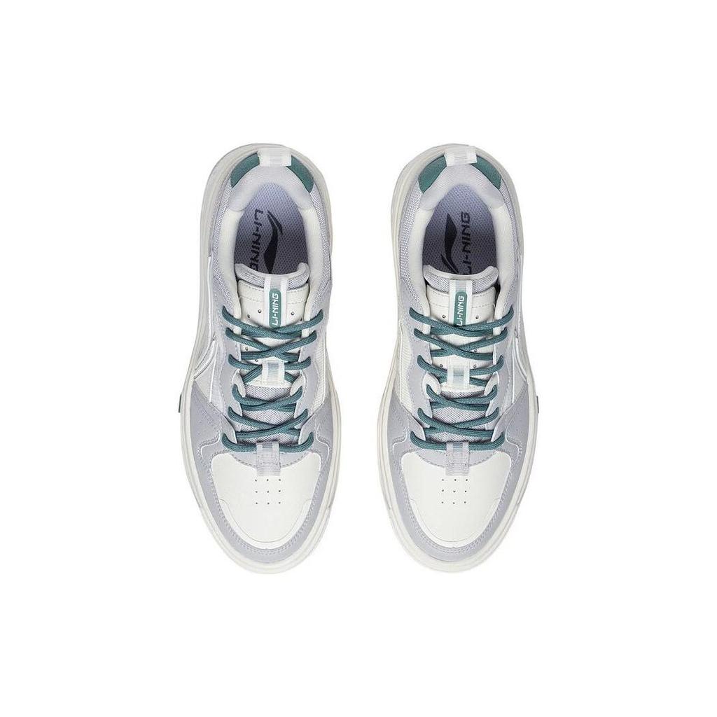 Li Ning Xing Chuan V2 Non-Slip Wear-Resistant Low-Top Skate Shoes Light Smoke Gray Beige Men Skate Shoes AGCT143-2