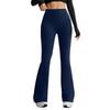 Damen Yoga-Hose mit hoher Taille und weitem Bein mit Taschen